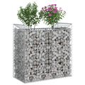 vidaXL Gabiónová vyvýšená posteľ 50 x 100 x 100 cm Pozinkovaná oceľ