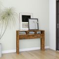 vidaXL Konzolový stolík dymový dub 105x30x80 cm spracované drevo