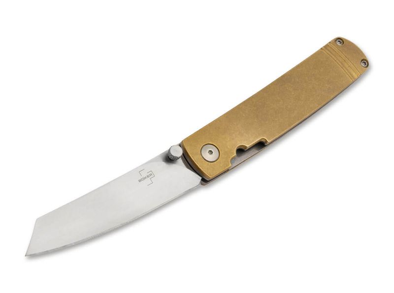 Böker Plus 01BO328 Tenshi Brass džentlmenský nôž 6,8 cm mosadz