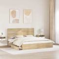 vidaXL Úložná posteľ Sonoma dub 180 x 200 cm Kompozitné drevo