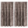 vidaXL Sametové závesy 2 ks Kapučínová 140 x 140 cm Zamat