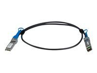 Lifetime Warranty (J9281BST) - Kábel 10GBase pre priame pripojenie - SFP+ s jazýčkom do SFP+ s jazýčkom - 1 m - diaxiálny - SFF-8431/SFF-8432 - pasívny - čierna