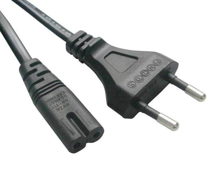 Kábel sieťový napájací 230V EU 2PIN, dĺžka 1,8m