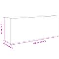 vidaXL Kúpeľňová nástenná skrinka 100x25x40 cm kompozitné drevo