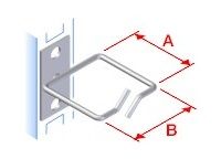 Vyvážacia háčik 40x80 D1 kov ľavý fix, čelný gate