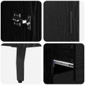vidaXL Highboard 2 ks Čierny dub 69,5 x 34 x 180 cm Kompozitné drevo