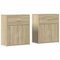 vidaXL Komody 2 ks dub sonoma 60x31x70 cm kompozitné drevo