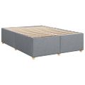 vidaXL Boxspring posteľ s matracom bledosivý 140x190 cm látka