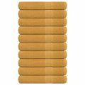 vidaXL Uteráky FROGN 10 ks zlaté 100x200 cm 360 g/m²