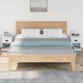 vidaXL Nočné stolíky 2 ks lesklé biele 39x39x47,5 cm spracované drevo