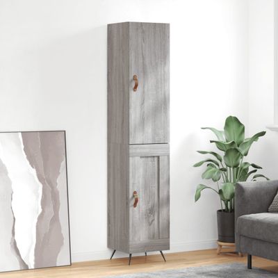 vidaXL Vysoká skrinka dub sonoma 34,5x34x180 cm spracované drevo