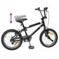 vidaXL BMX Bicykel 18 Palcov pre 7-10 rokov Čierna