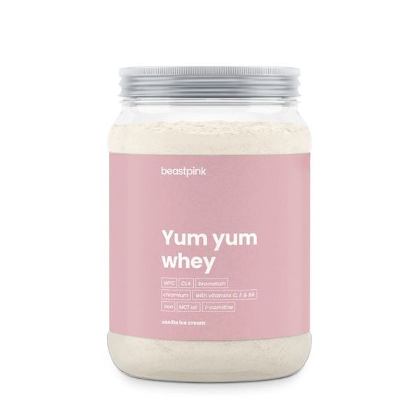 Yum Yum Whey - BeastPink + darček, vanilková zmrzlina, 500 g