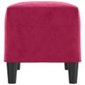vidaXL Lavička vínovo-červená 70x35x41 cm zamat