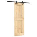 vidaXL Posuvné dvere Prírodná a čierna 70 x 210 cm