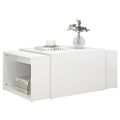 vidaXL Zasúvacie stolíky 3 ks, biele 60x60x38 cm, kompozitné drevo