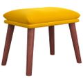 vidaXL Podnožka horčicovo žltá 45x29,5x35 cm zamatová