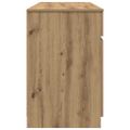 vidaXL Stôl dub artisan Kompozitné drevo 140 x 49 x 76 cm