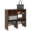vidaXL Stojany na topánky 2 ks stohovateľné hnedý dub 89,5x30x40 cm