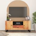 vidaXL TV skrinka 105x33,5x46 cm masívna akácia a spracované drevo