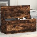 vidaXL Úložný box dymový dub 90x35x35 cm spracované drevo