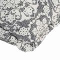 vidaXL Sedací vak, svetlosivý, látka, patchwork