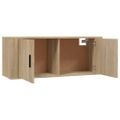 vidaXL Nástenné TV skrinky 3 ks dub sonoma 100x34,5x40 cm