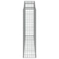 vidaXL Oblúkový gabionový kôš 300x50x180/200 cm pozinkované železo