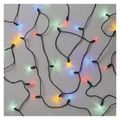 LED vianočný reťaz – tradičný, 22,35 m, vonkajší aj vnútorný, multicolor