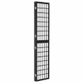vidaXL Skladací paraván s 3 panelmi japonský štýl 120x170 cm čierny