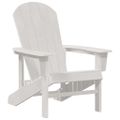 vidaXL Adirondack stolička Biela HDPE