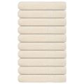 vidaXL Uteráky FROGN 10 ks krémové 100x200 cm 360 g/m²