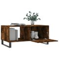 vidaXL Konferenčný stolík dymový dub 90x50x40 cm kompozitné drevo