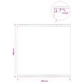 vidaXL Plachta s očkami Zelená 2 x 2 m 260 gsm PE