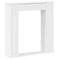 vidaXL Rám krbu Biela 100 x 20 x 100 cm Kompozitné drevo