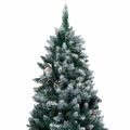 vidaXL Umelý vianočný stromček s LED a setom gulí a šiškami 240 cm