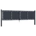 vidaXL Záhradná brána z ocele 300x75 cm antracitová