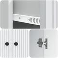 vidaXL Servírovacia skriňa Biela 66 x 34,5 x 90 cm Kompozitné drevo