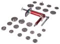 Pneumatický stláčadlo brzdových piestov MECHANIC BRAKE SET PNEU 23, sada 23ks SIXTOL