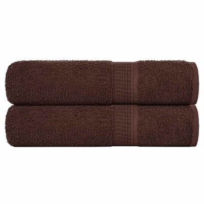 vidaXL Osušky do kúpeľne FROGN 2 ks hnedé 100x150 cm 360 g/m²