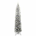 vidaXL Umelý vianočný stromček Zelená 240 cm PVC, oceľ a plast