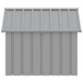 vidaXL Búda pre psa sivá 116,5x103x81,5 cm pozinkovaná oceľ