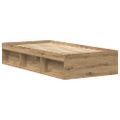 vidaXL Posteľný rám bez matraca dub artisan 75x190 cm kompozitné drevo