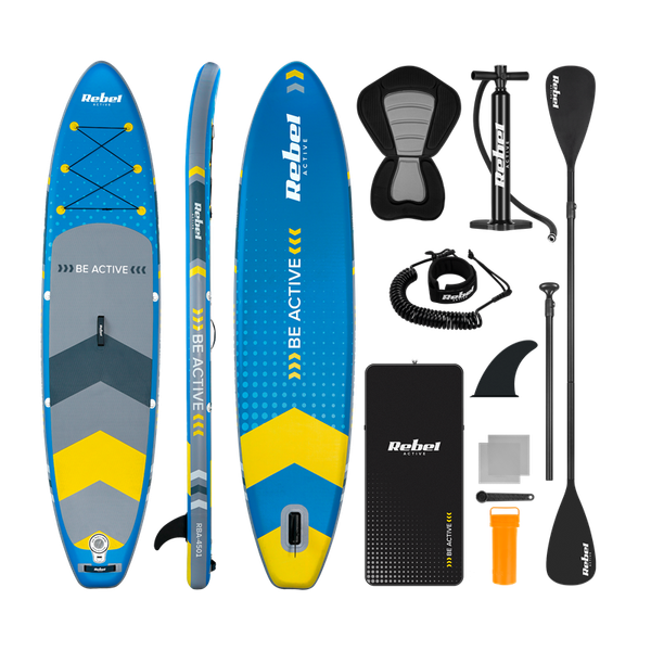 Paddleboard SUP REBEL ACTIVE RBA-4501-BL 11'6" 350x81x15 cm modrý