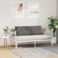 vidaXL Poduška na chrbát Svetlosivá 140 x 50 cm Kordúrová tkanina