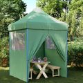 vidaXL Párty stan 200 x 200 x 306 cm Zelená Oxfordská látka
