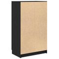 vidaXL Skriňa na topánky Čierny dub 59 x 35 x 100 cm Kompozitné drevo