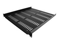 1U Network Rack Shelf - Polička skrine - čierna - 1U - 19"