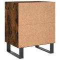vidaXL Nočné skrinky 2 ks dymový dub 40x30x50 cm kompozitné drevo