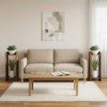 vidaXL Stojan na rastliny 2 ks Staré drevo 30 x 30 x 80 cm